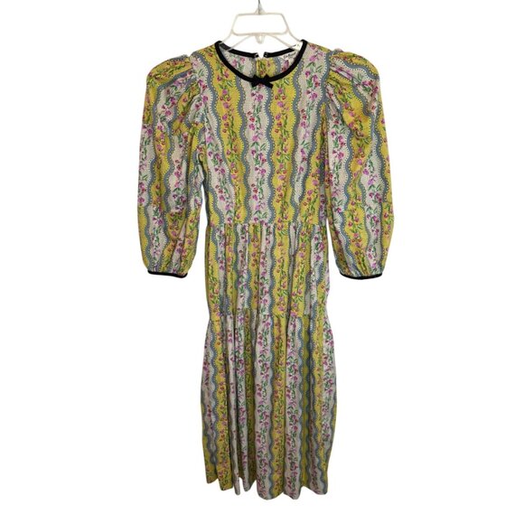 Cath Kidston London Sweet Pea Striped Soft Waisted Dress - Size 2 - Picture 3 of 12